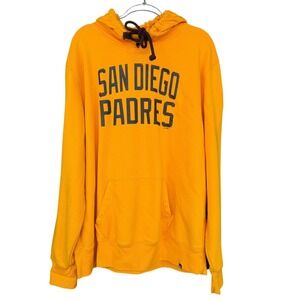 San Diego Padres Hoodie Mens 2XL Gold MLB Baseball '47 Pullover Sweatshirt